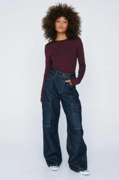 Crew Neck Long Sleeve Top