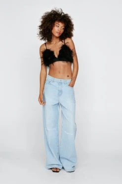 Feather Bralette Top