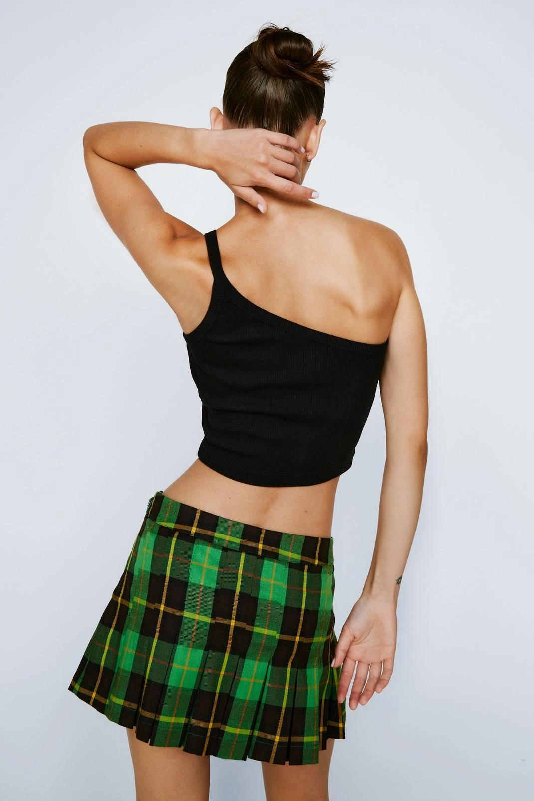 One Shoulder Strap Ribbed Cami Top - Image 3
