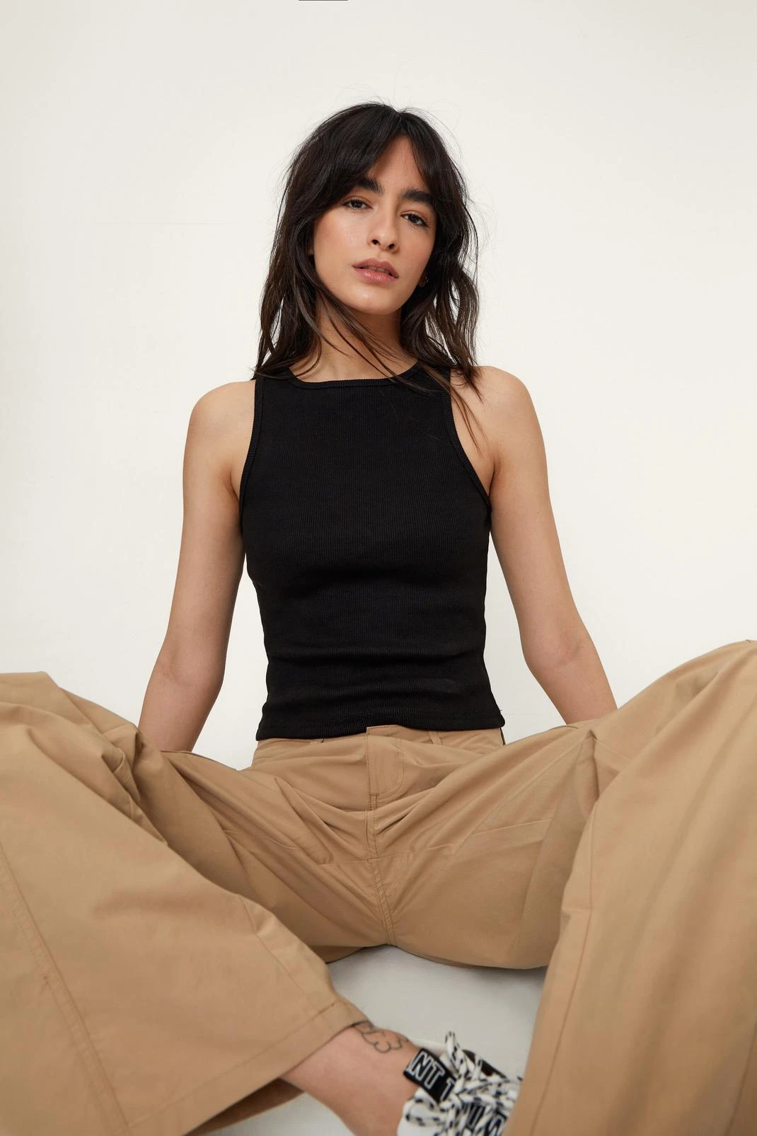 Premium Ribbed Racer Back Tank Top - Image 2