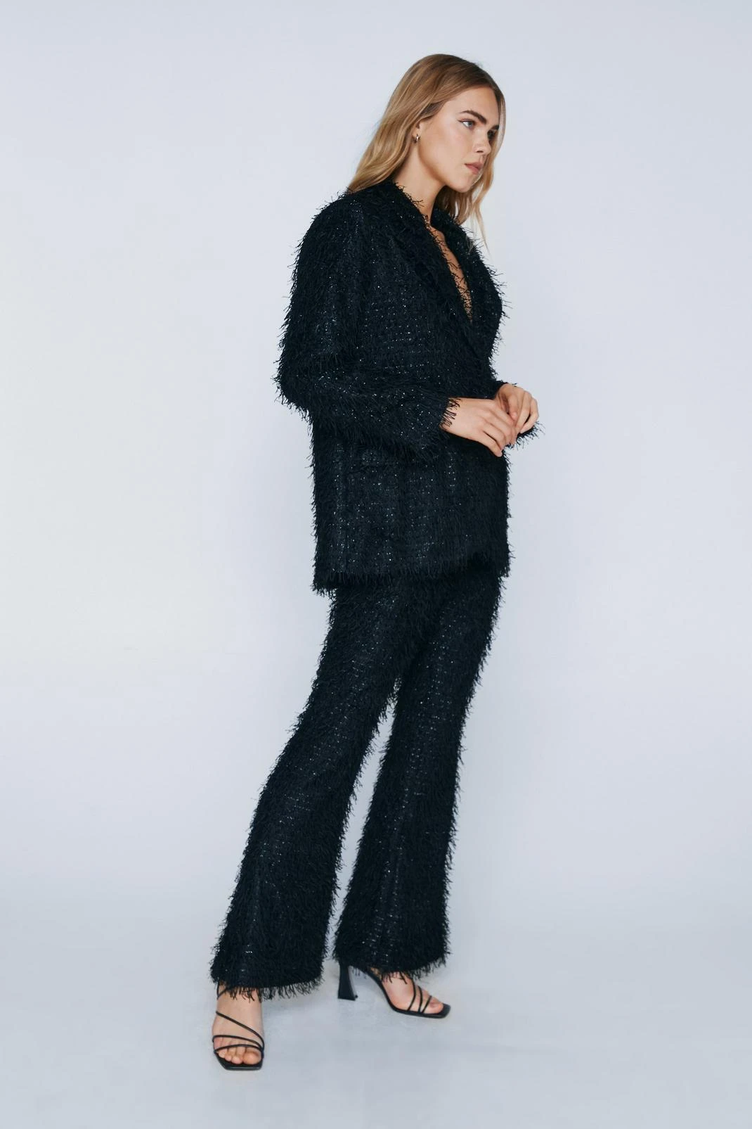 Premium Tassle Fabric Tailored Flare