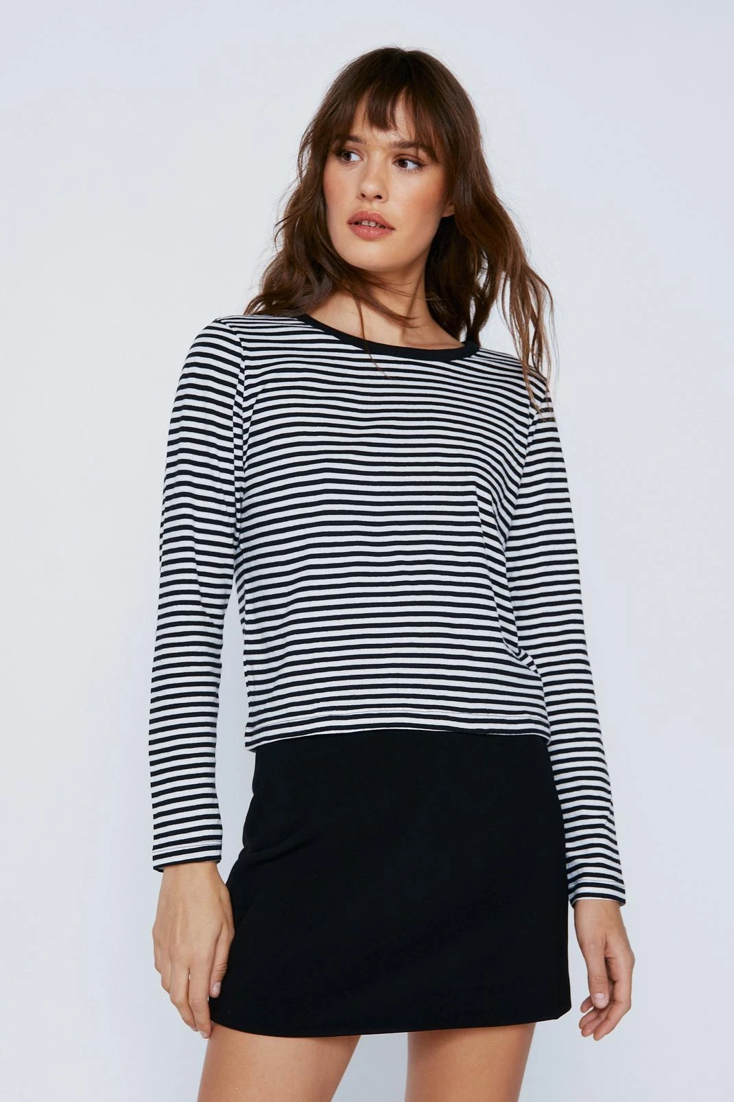 Relaxed Fit Stripe Long Sleeve T-shirt - Image 7