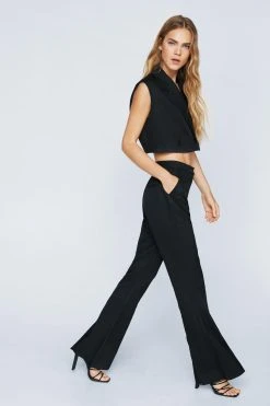 Tailored Flare Leg Pants