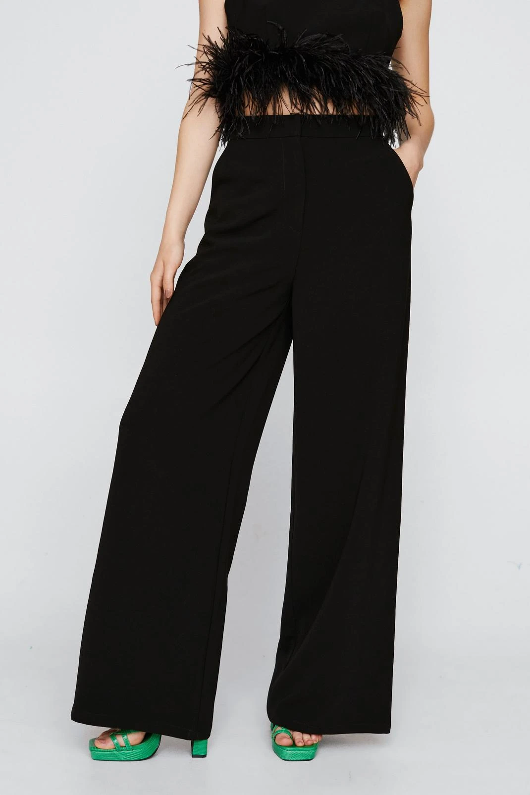 Tailored Super Wide Leg Pants - Image 2