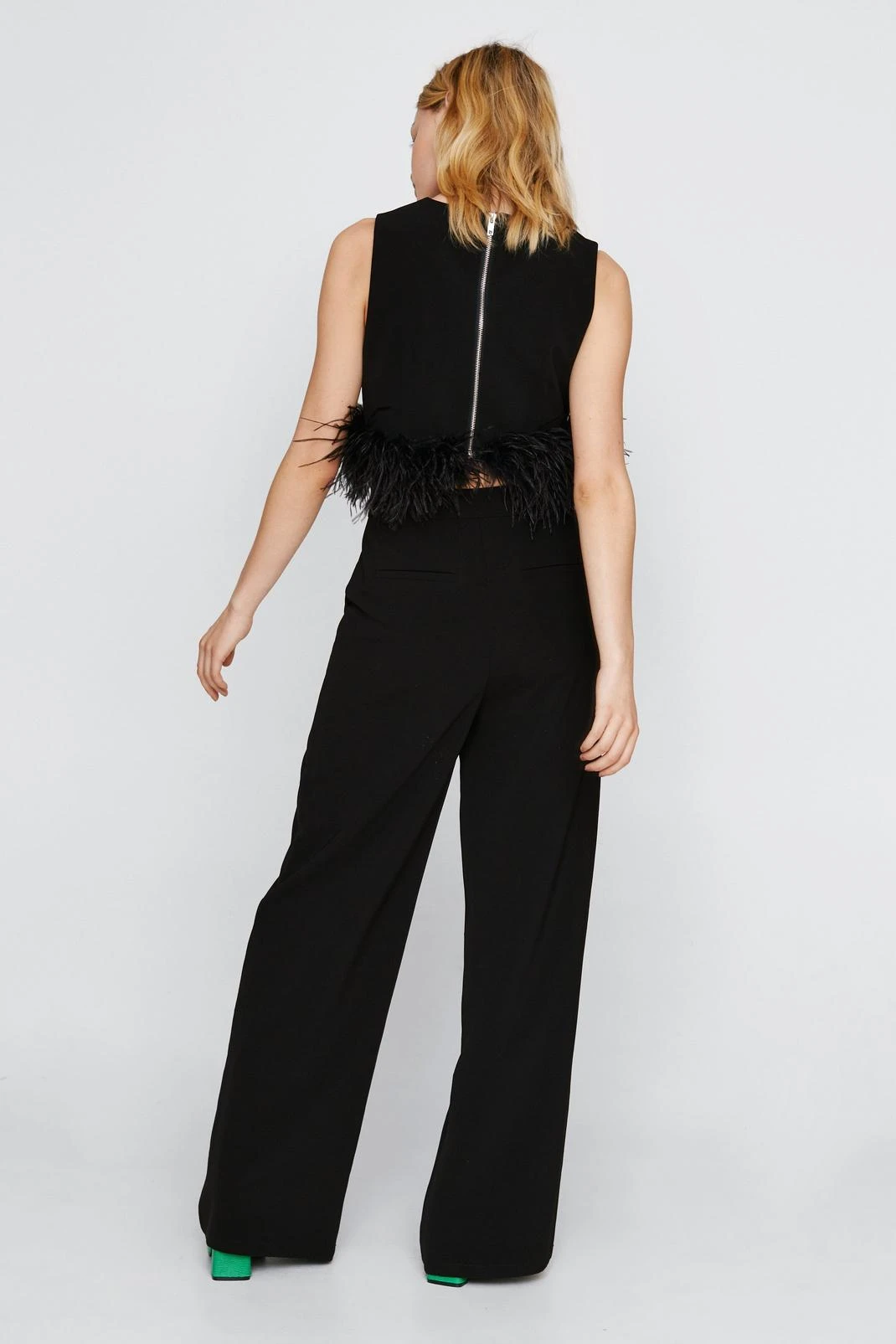 Tailored Super Wide Leg Pants - Image 3