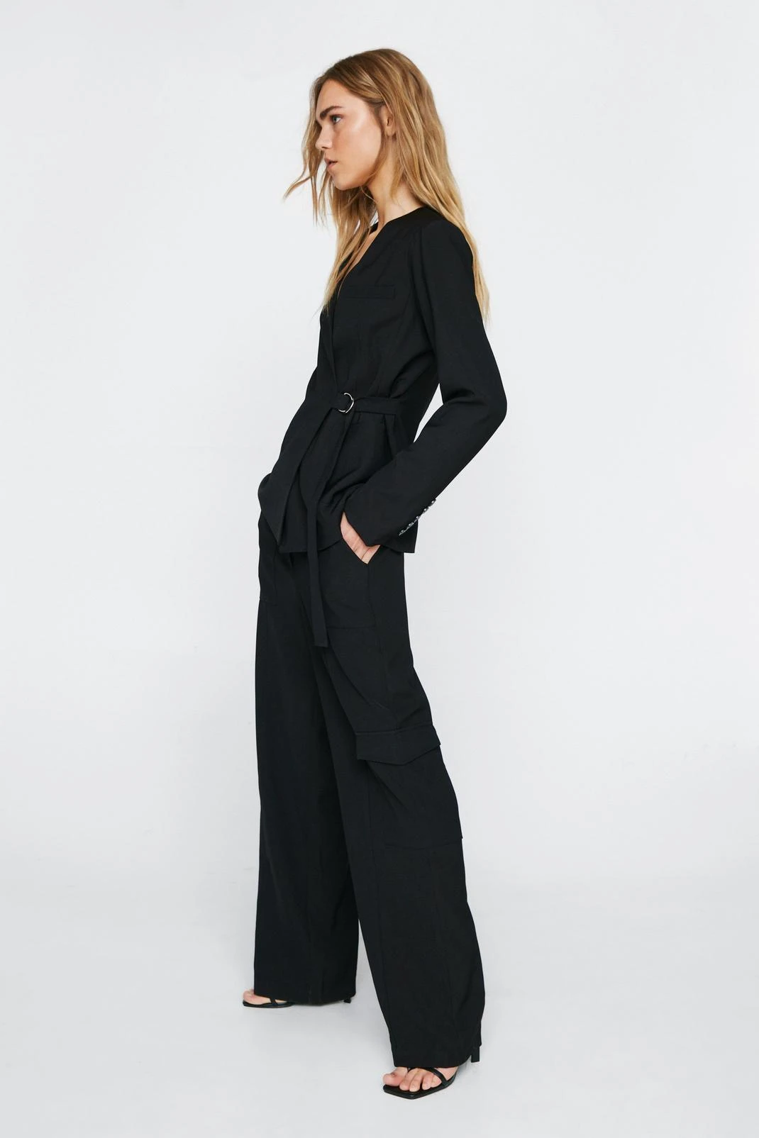 Utility Pocket Detail Pants - Image 4