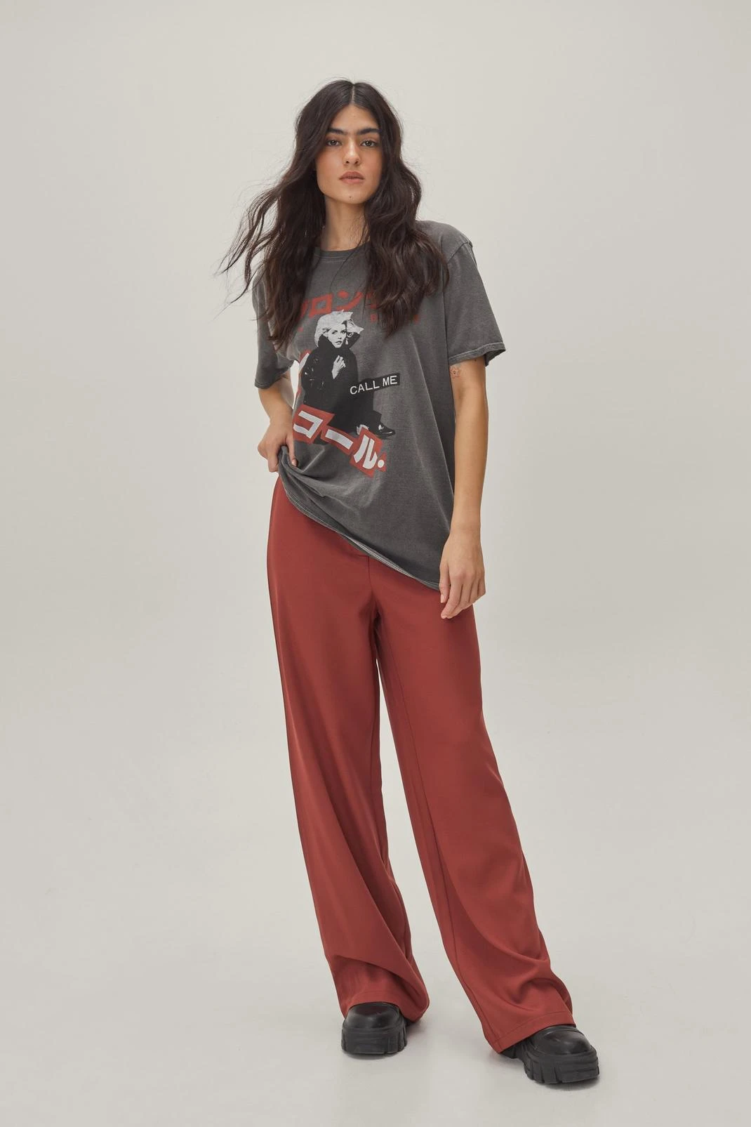 Tie Waist Tailored Wide Leg Pants - Image 5