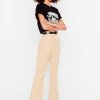 All A-cord High-Waisted Flare Pants