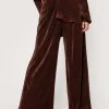 High Waisted Plisse Wide Leg Pants