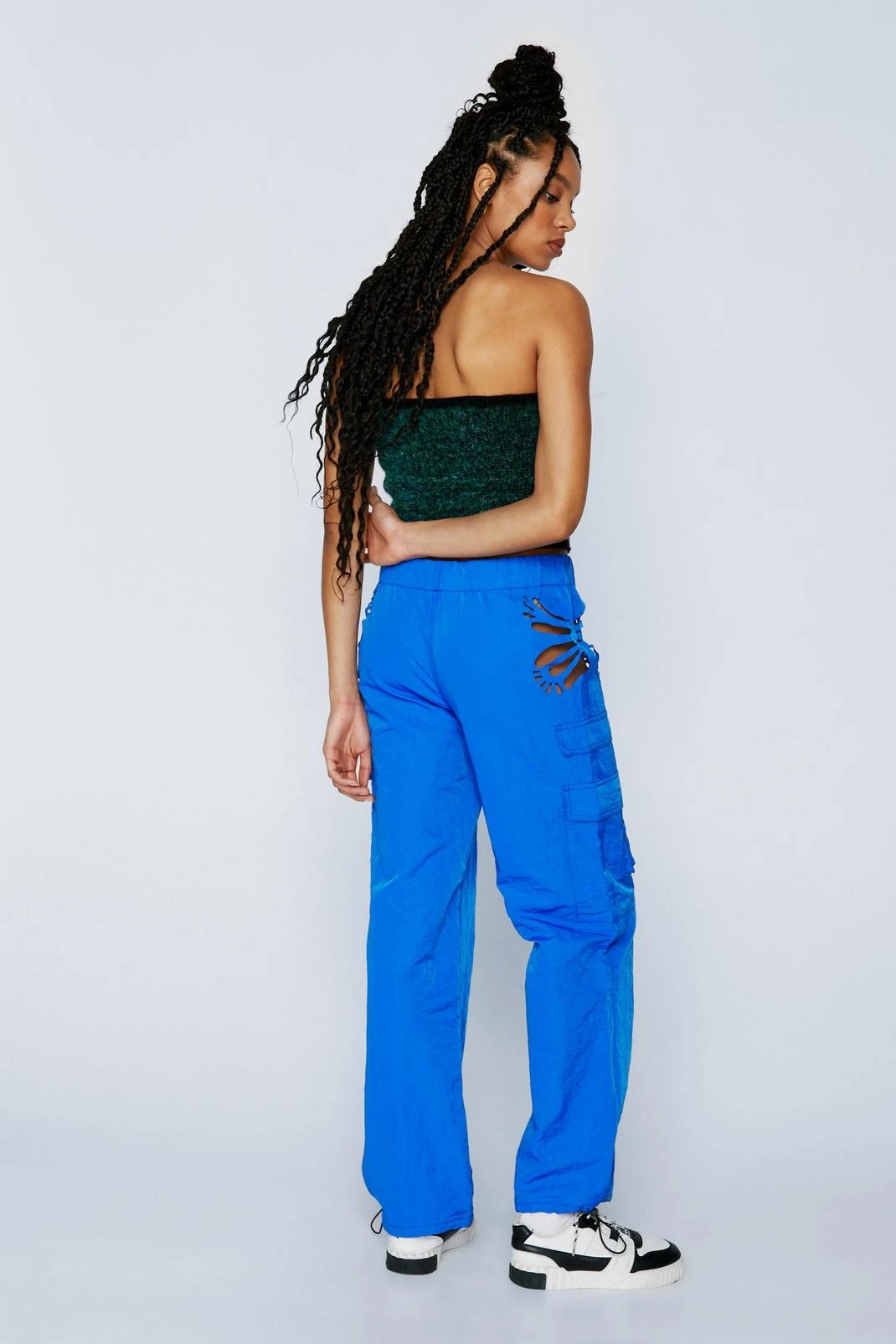 Butterfly Cutout Detail Cargo Pants - Image 6