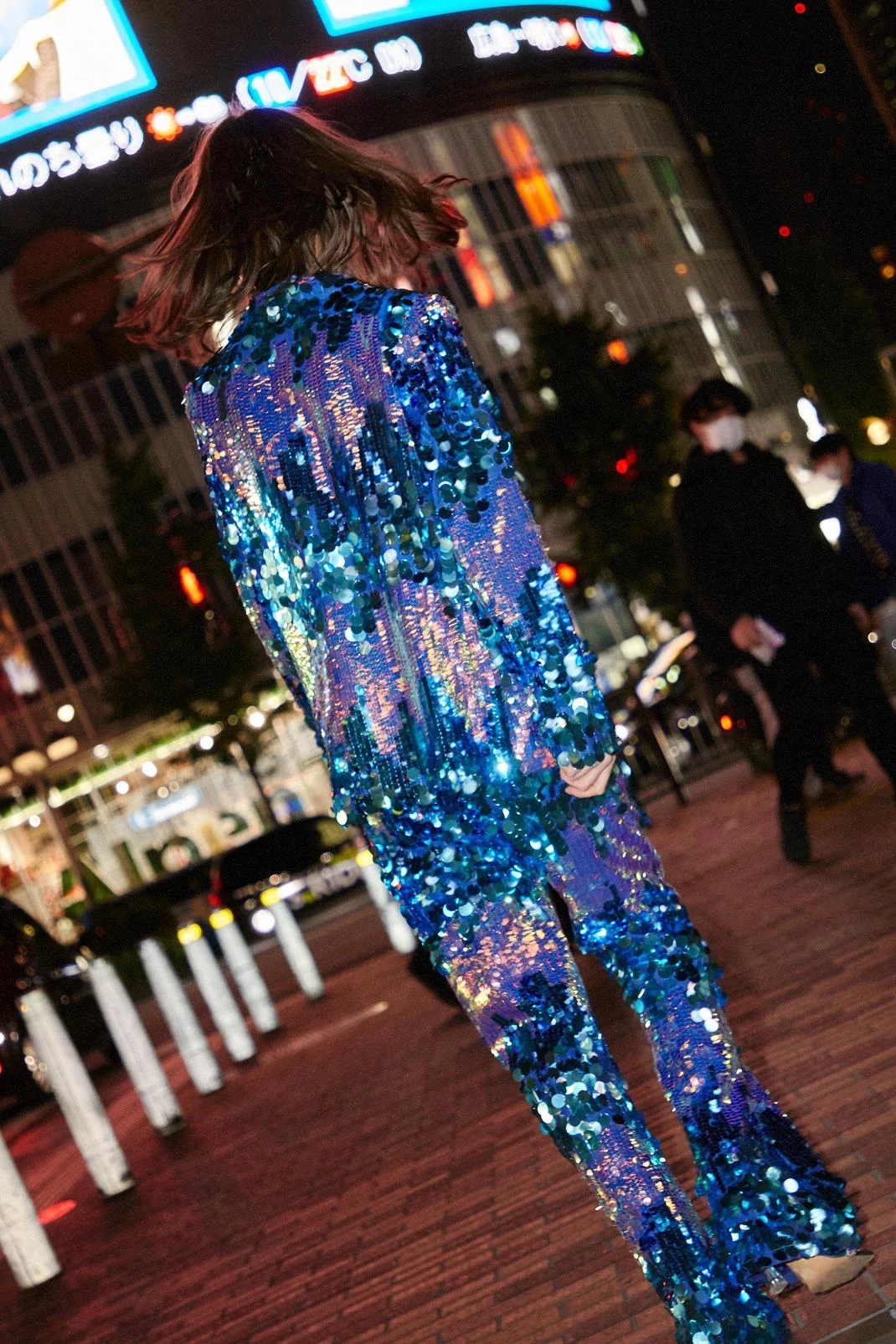 Premium Mixed Sequin Flare Pants - Image 3