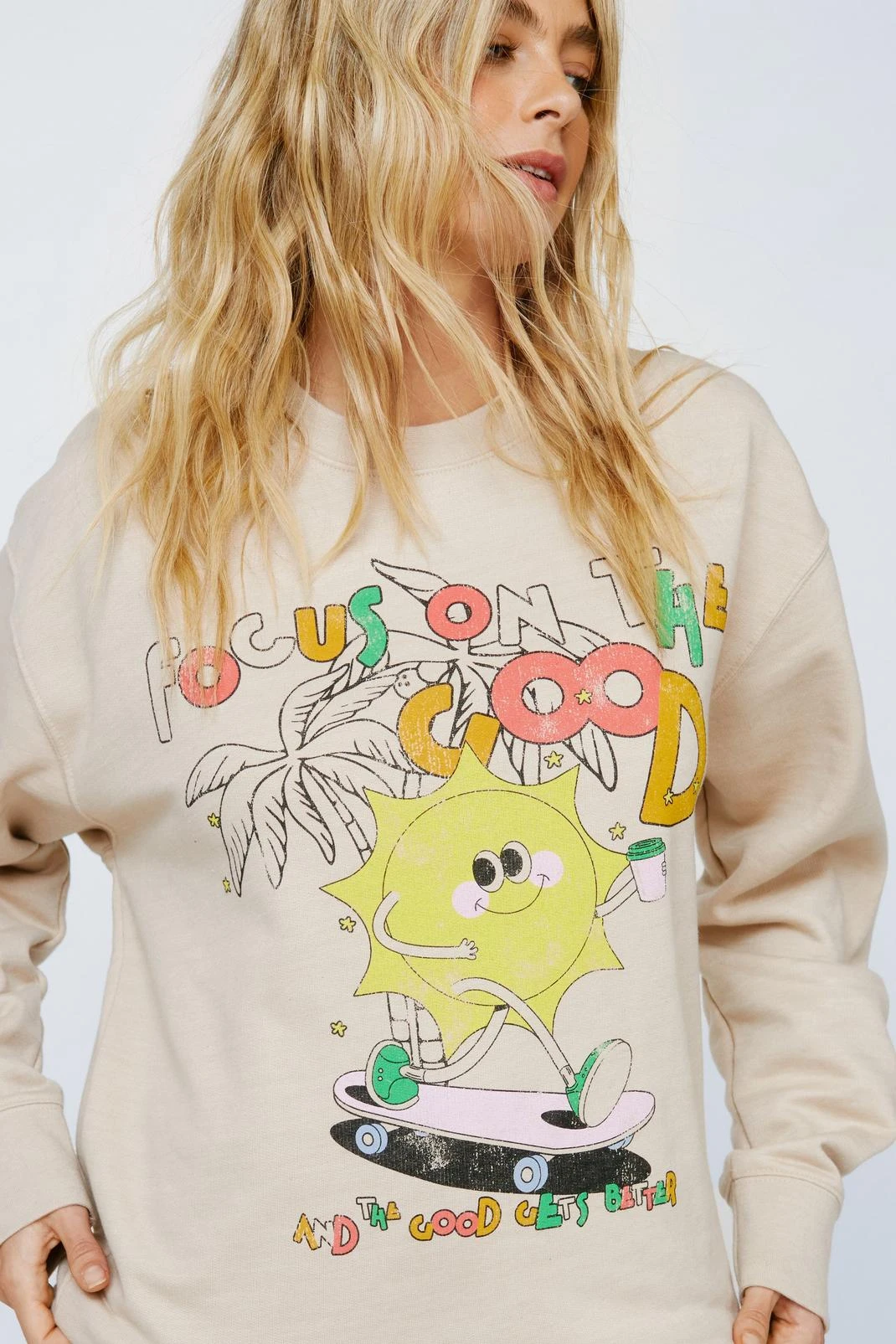 Circa 06 Focus On The Good Graphic Sweatshirt - Image 2