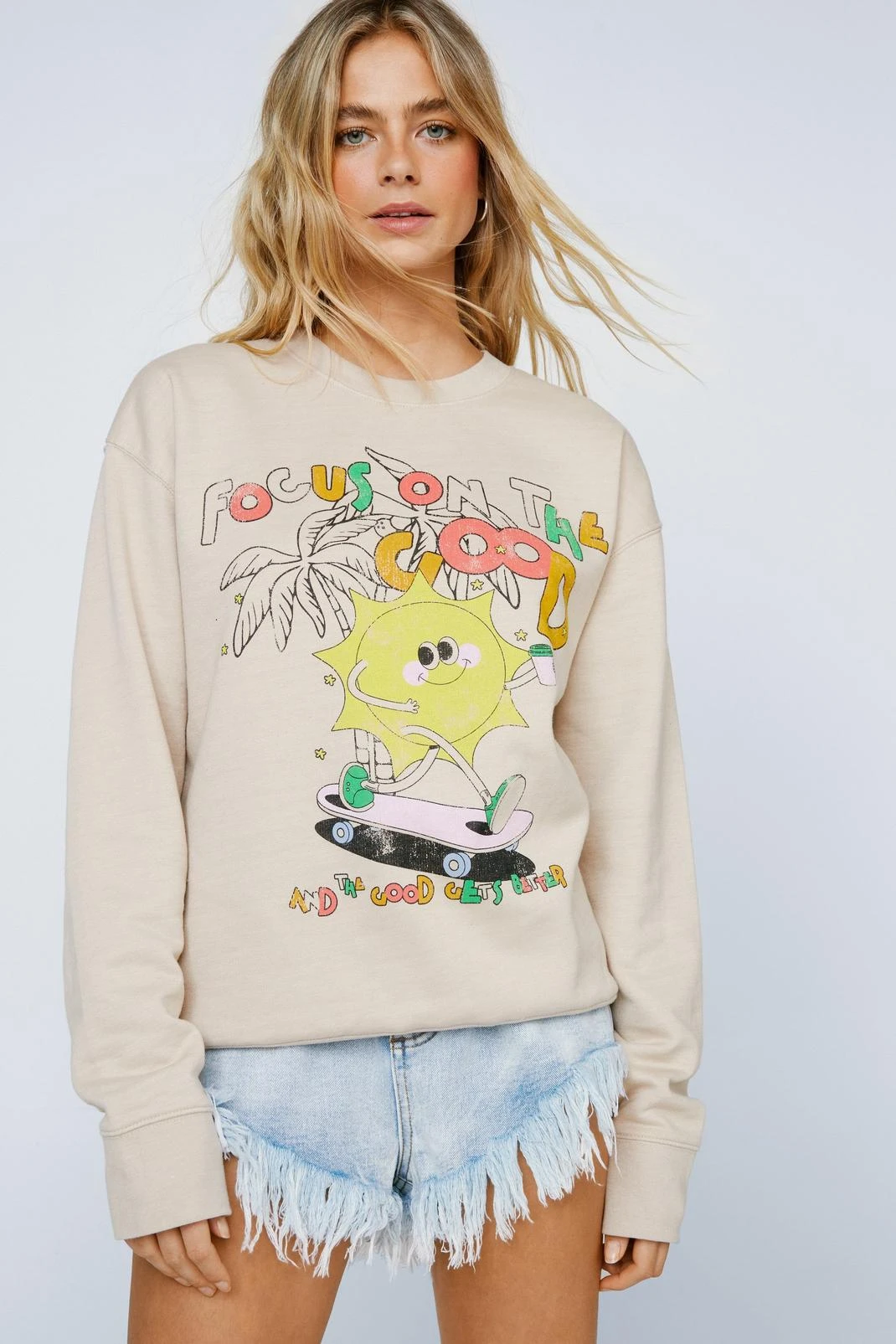 Circa 06 Focus On The Good Graphic Sweatshirt - Image 4