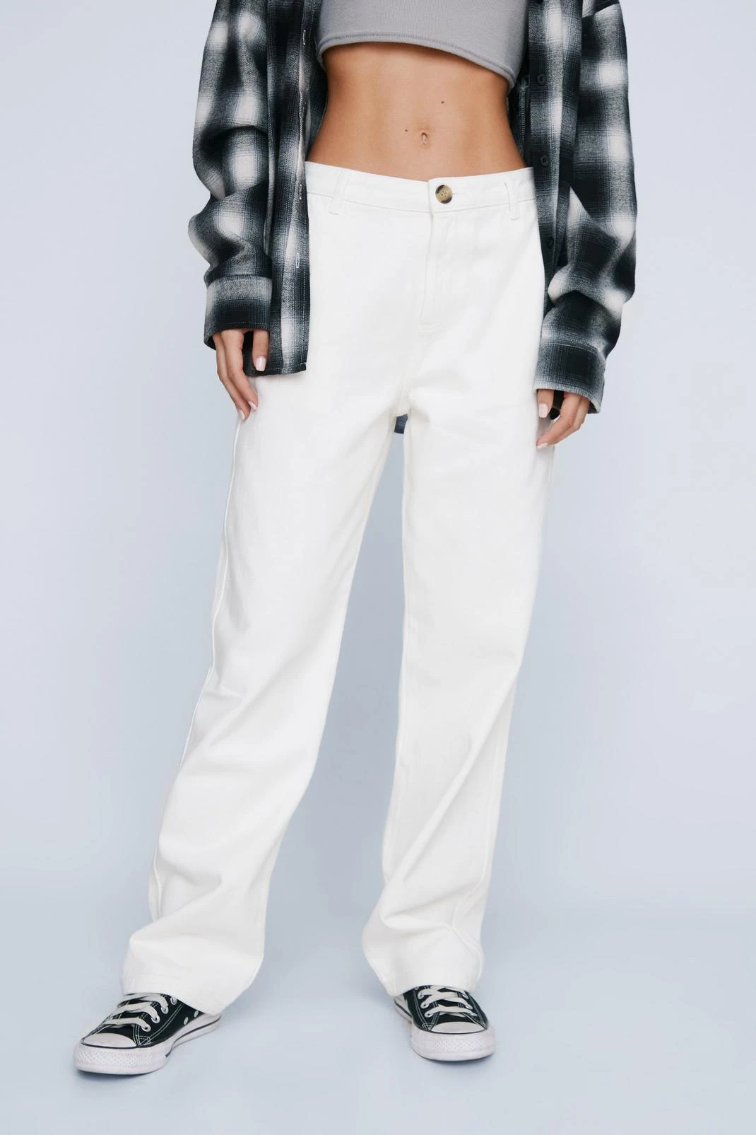 Petite Twill Straight Leg Cargo Pants - Image 2