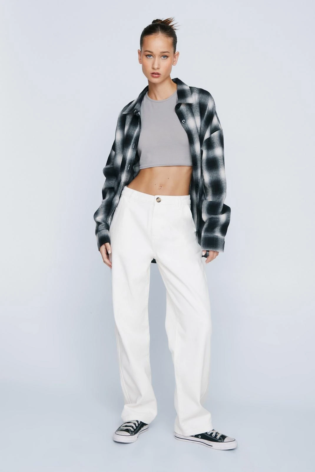 Petite Twill Straight Leg Cargo Pants - Image 7