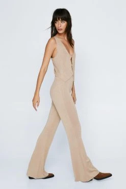 Premium Metallic Knitted Waistcoat