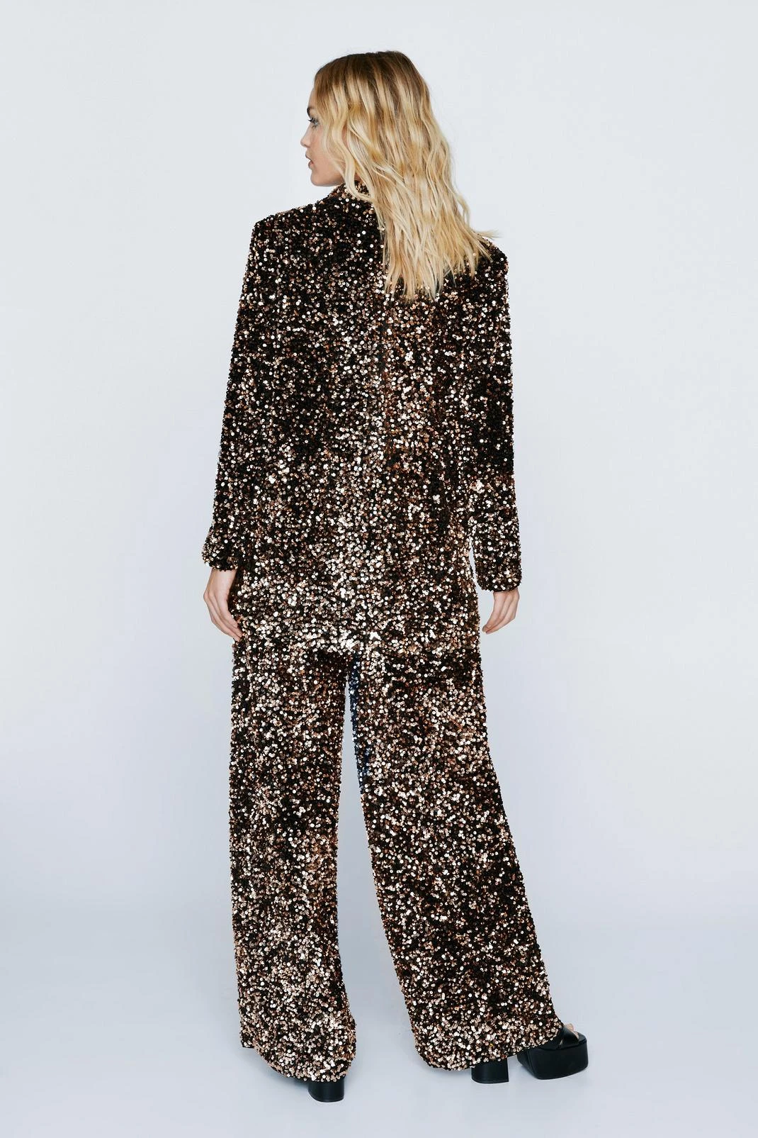 Premium Sequin Wide Leg Pants - Image 6