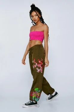 Premium Embroidered Cargo Pants