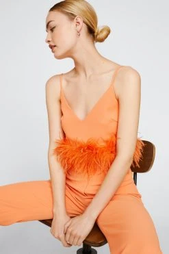 Feather Hem Bralet