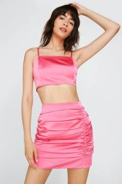 Premium Bonded Satin Bralette