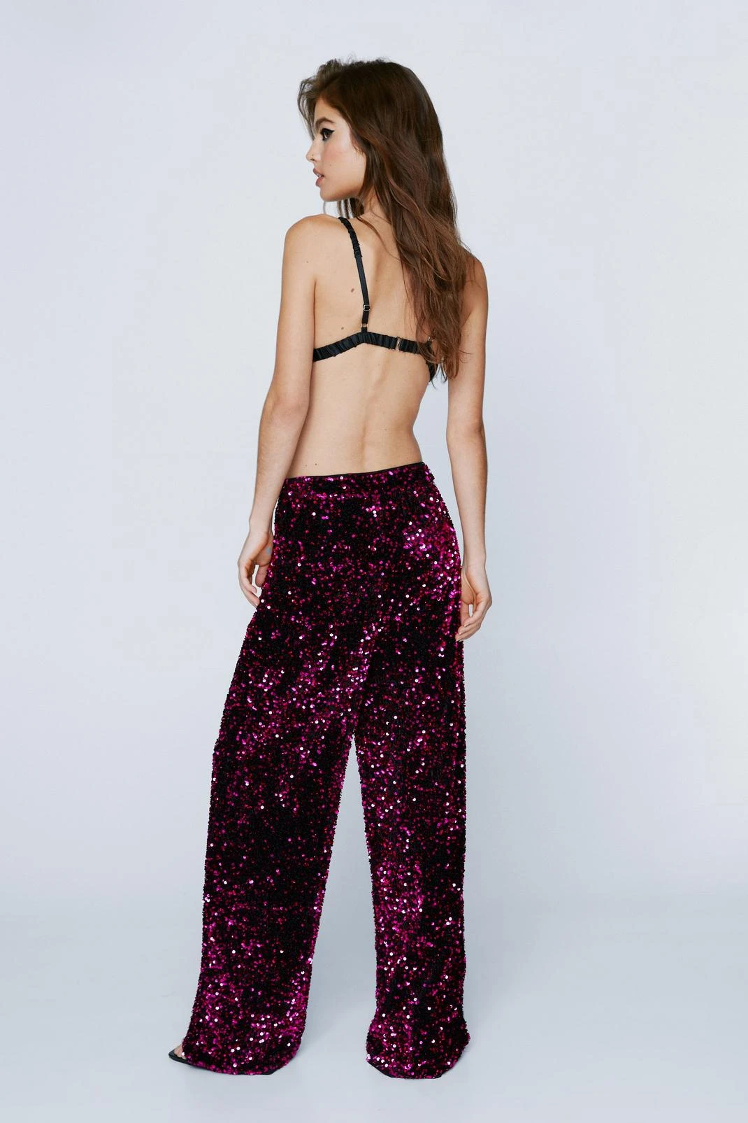 Premium Sequin Wide Leg Pants - Image 3