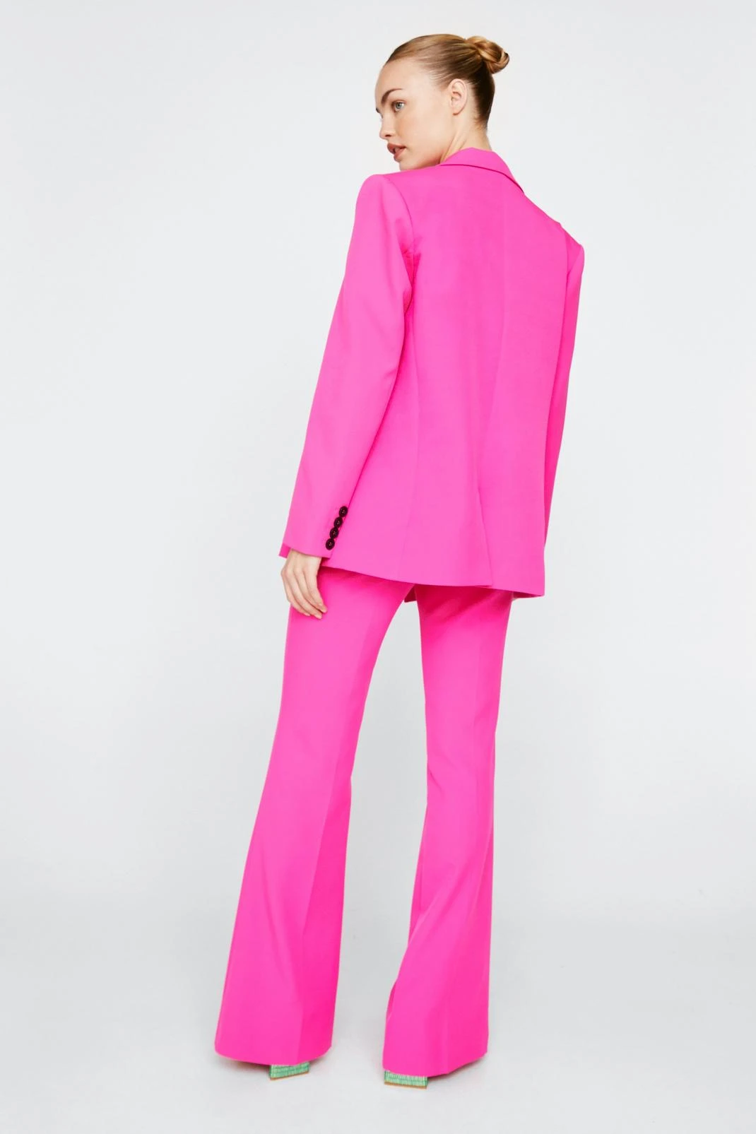 Tailored Flared Wide Leg Pants - Image 3