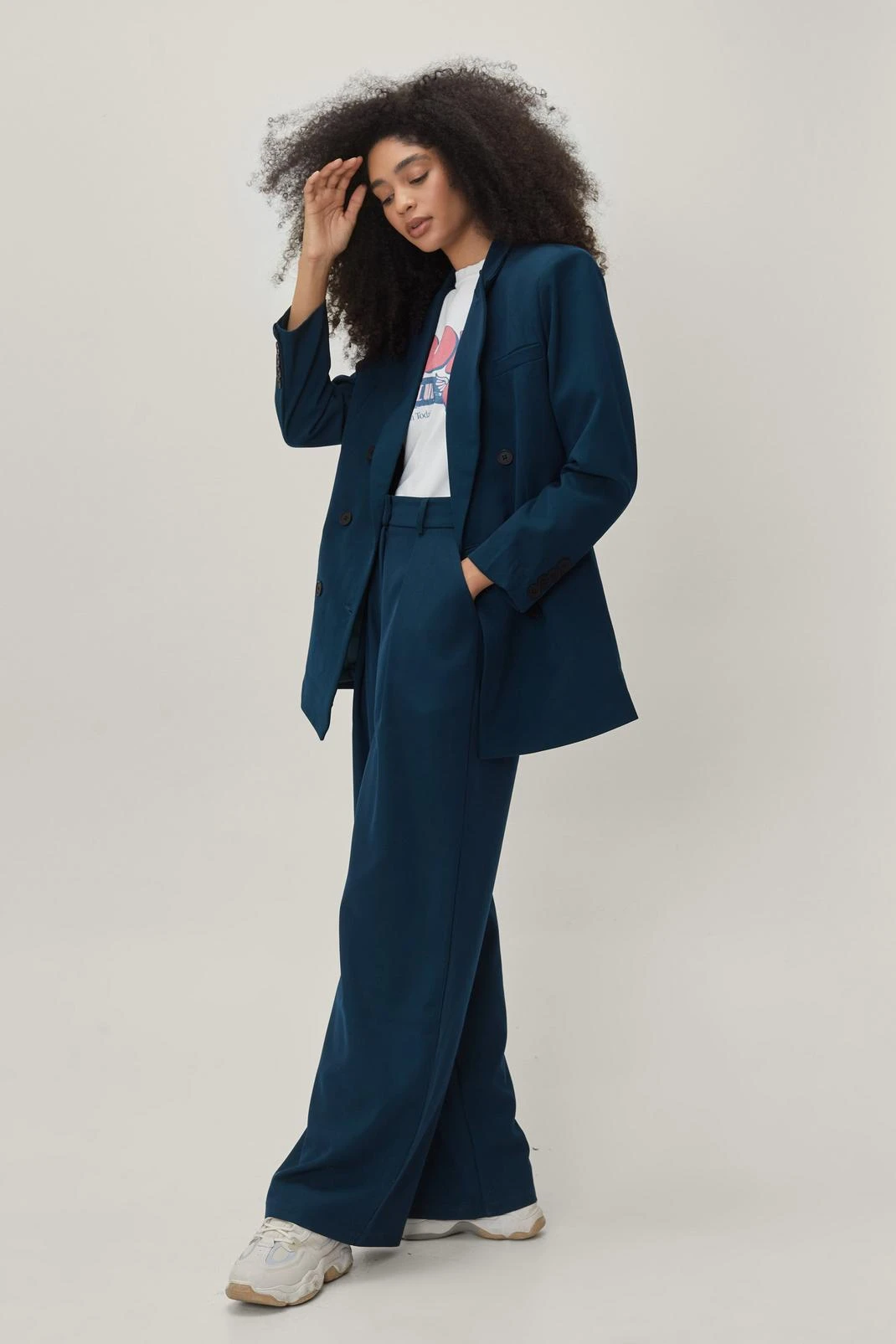 Double Pleated Tailored Pants