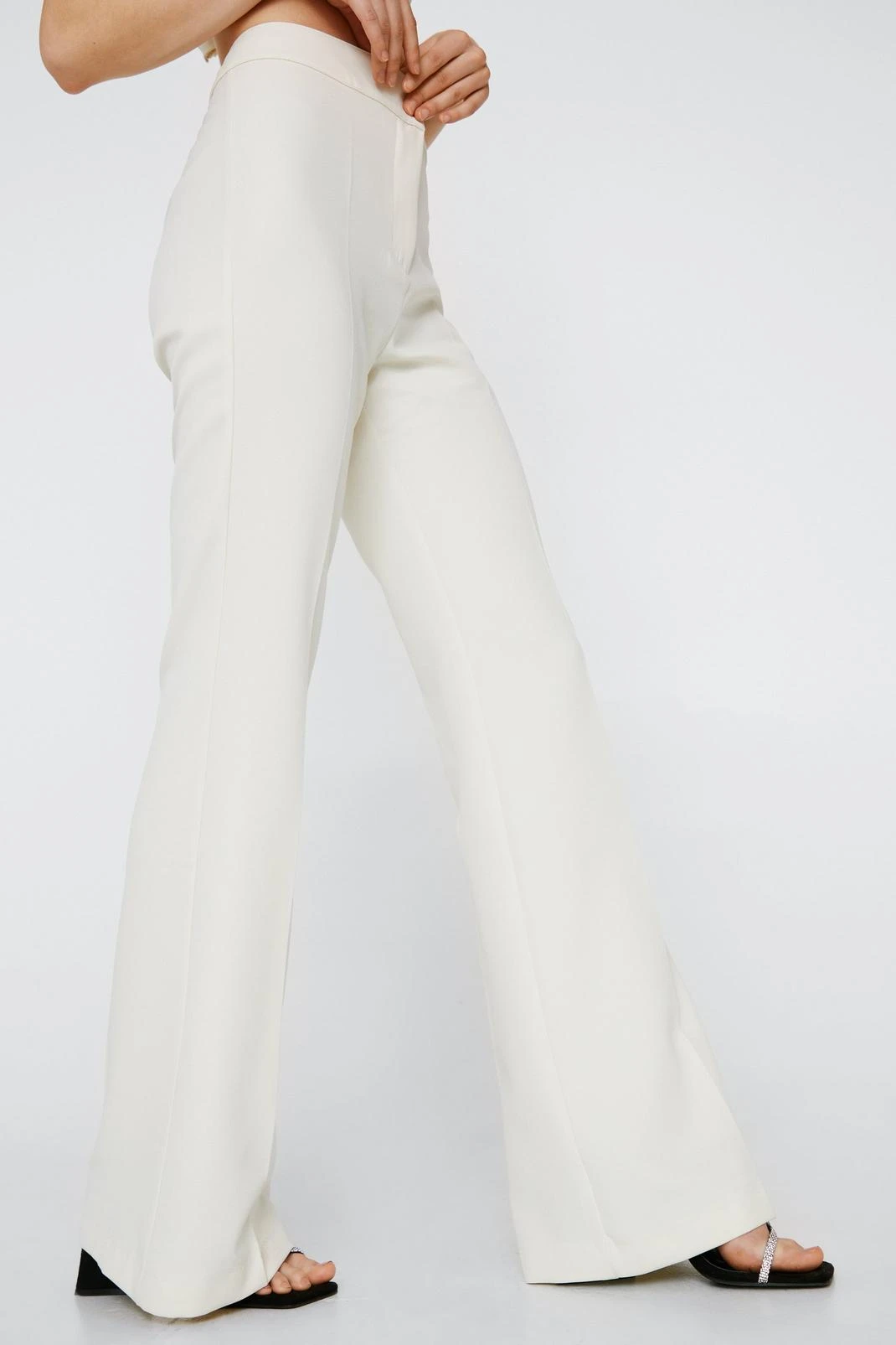 Tailored Flared Wide Leg Pants - Image 5
